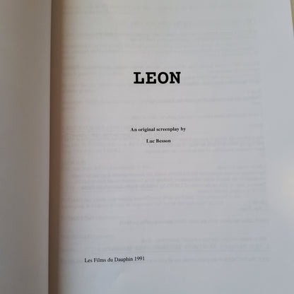 Detalle de página del guion de Leon: El Profesional