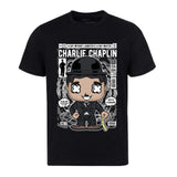 Camiseta Charlie Chaplin Cómic Pop