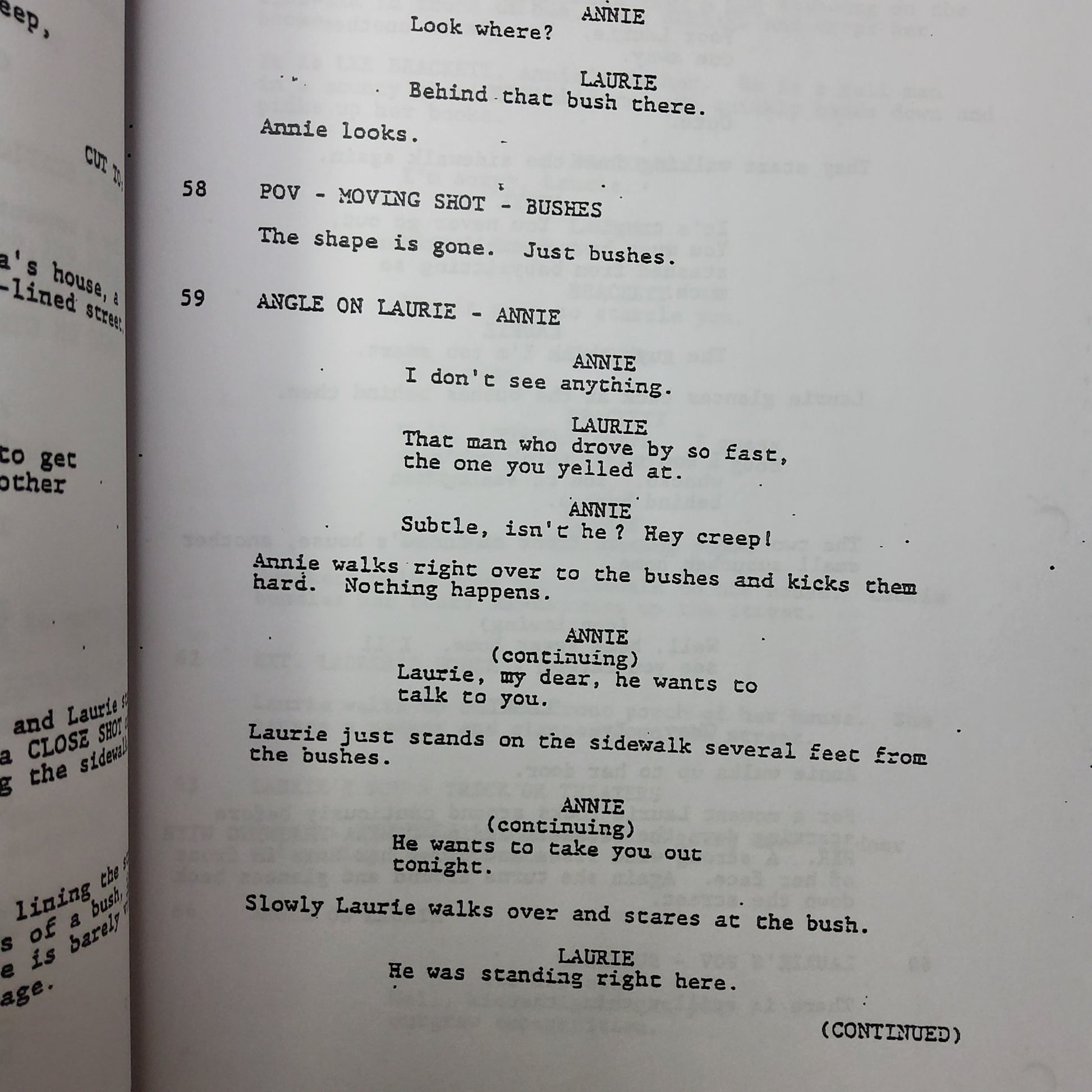 Articulo de colección cinematográfica. Guion firmado de Halloween, cine clasico de terror
