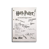 Harry Potter y La Piedra Filosofal Guión Firmado